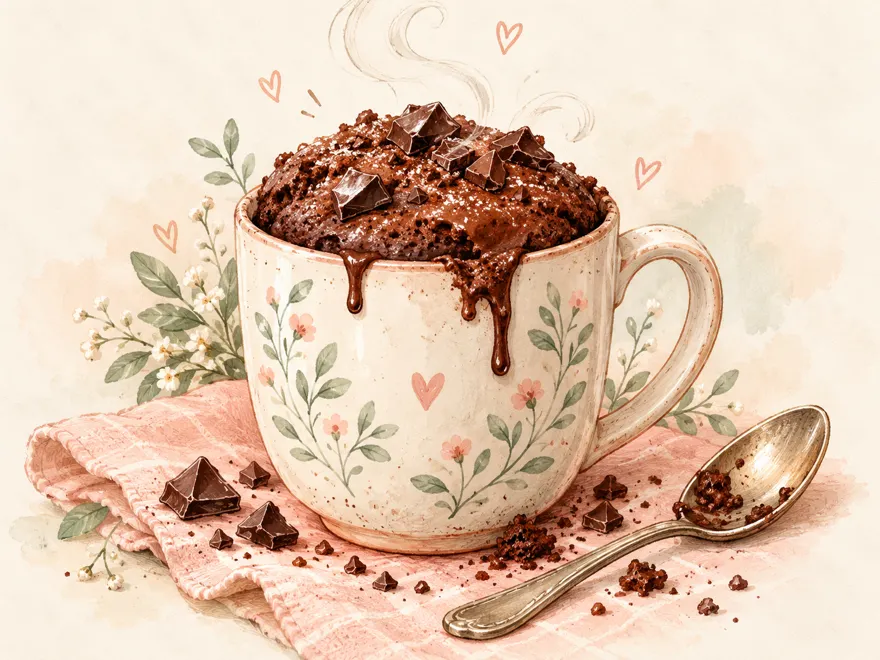 Illustration of cake recipe